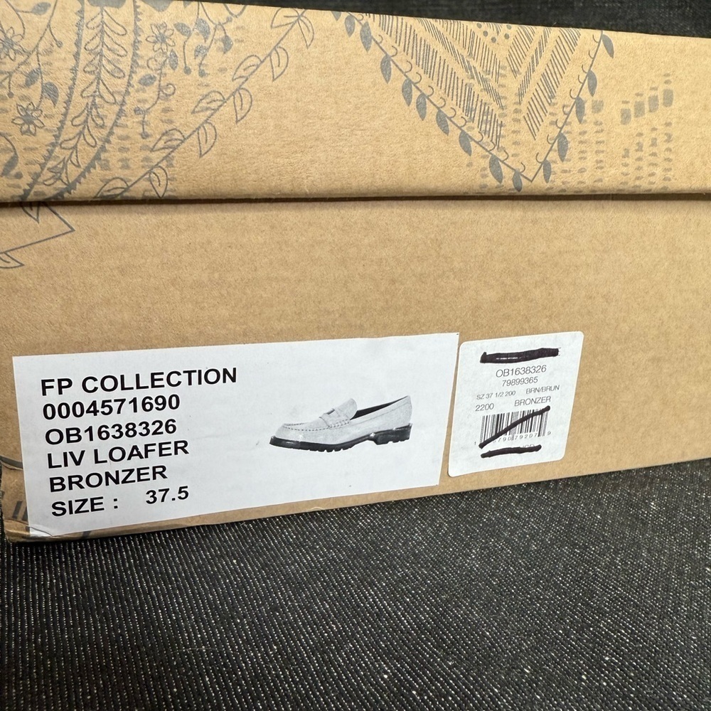 Free People Collection - Liv Loafer in Bronzer brown - 37.5 NWB - Picture 11 of 12